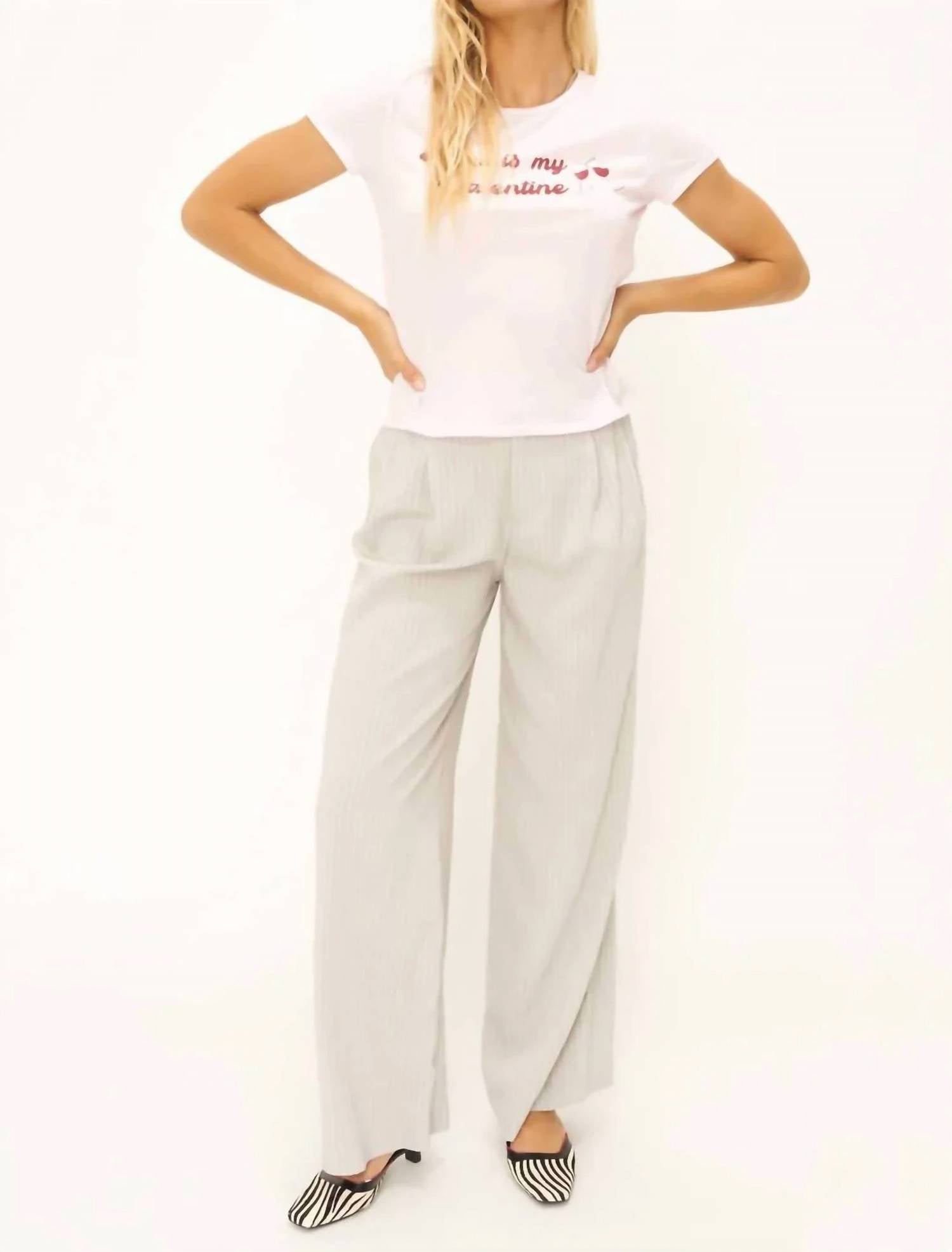 Project Social T - Women's Wine Is My Valentine Graphic Top