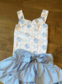 Flowers By Zoe - Girl's Toile Top