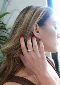 Sahira - Women's Round Cut Band Ring