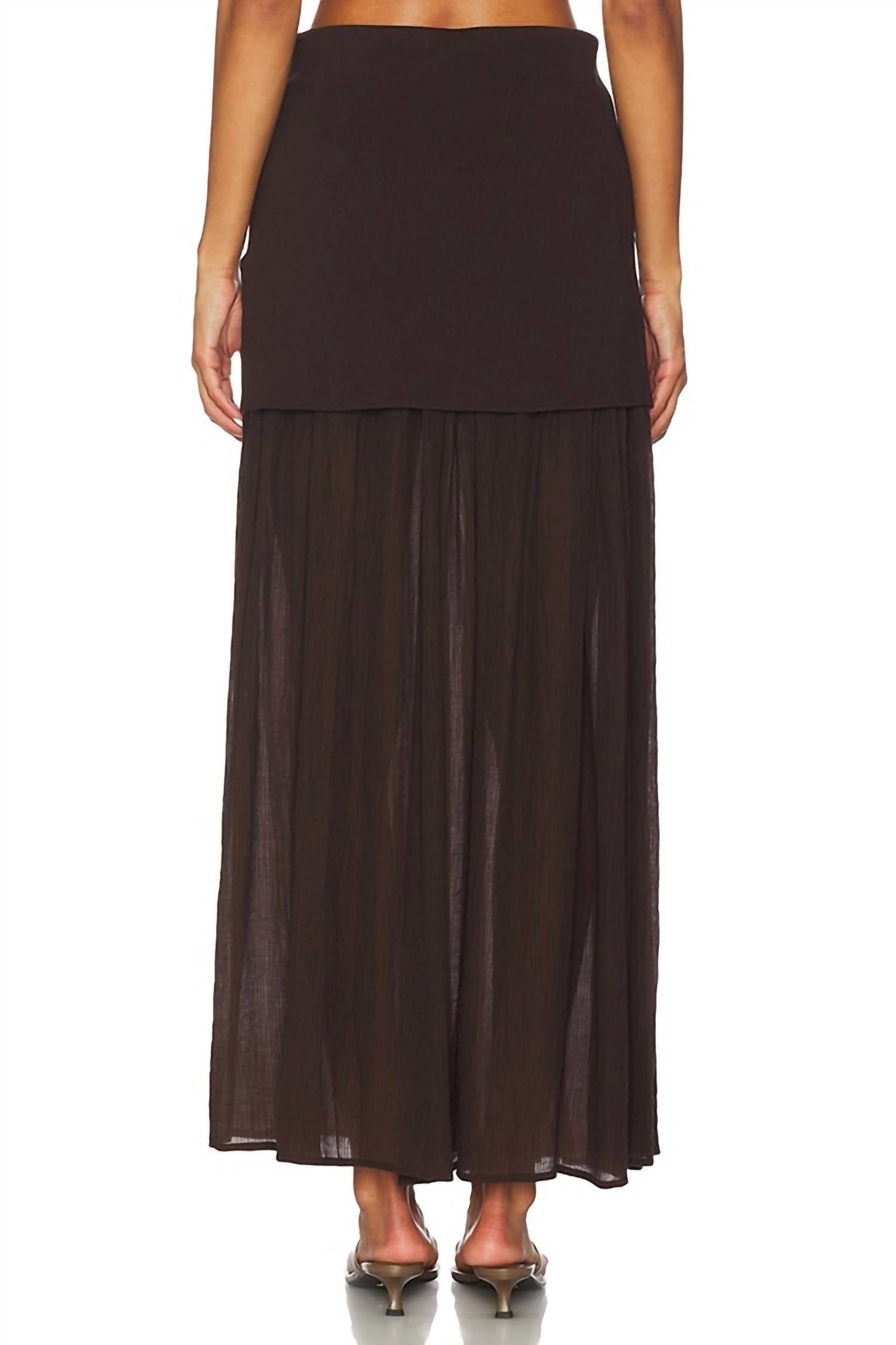 Line And Dot - Rhone Mix Media Skirt