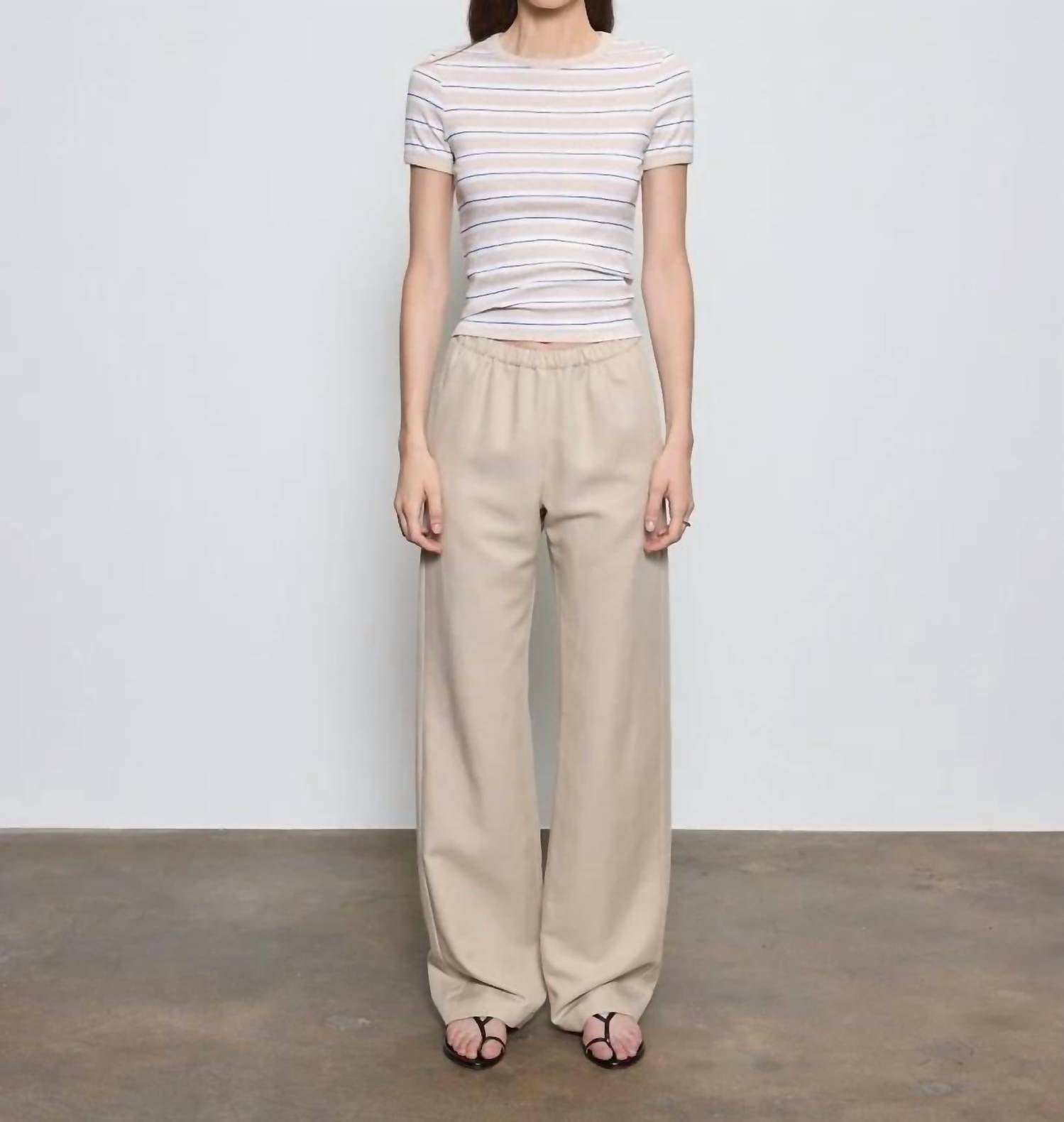 Enza Costa - Cotton Stripe Classic Short Sleeve Tee