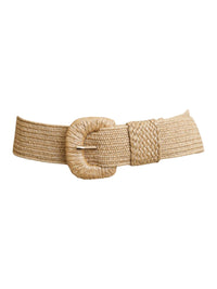 Leto - Women's Boho Raffia Stretch Belt