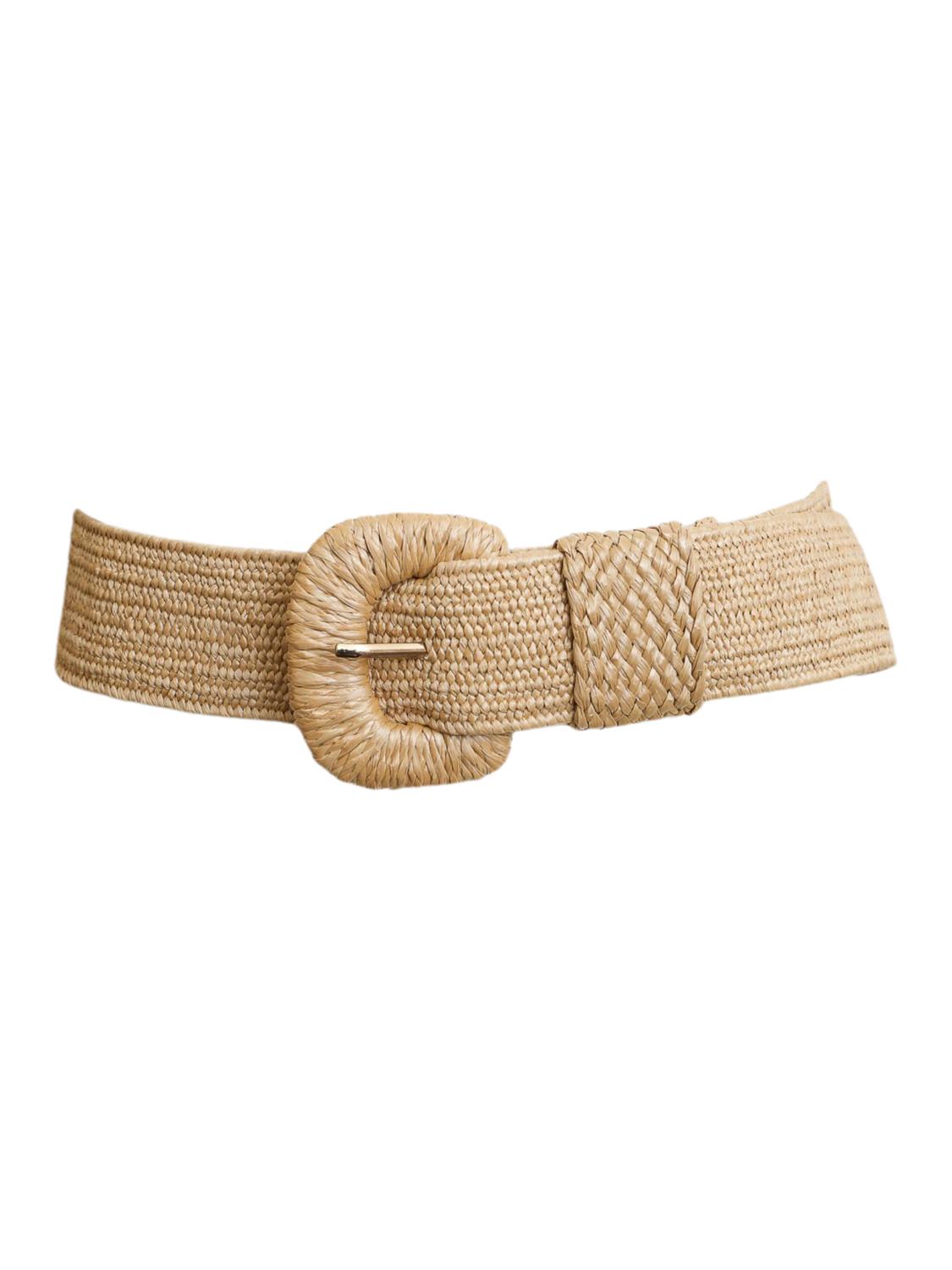 Leto - Women's Boho Raffia Stretch Belt