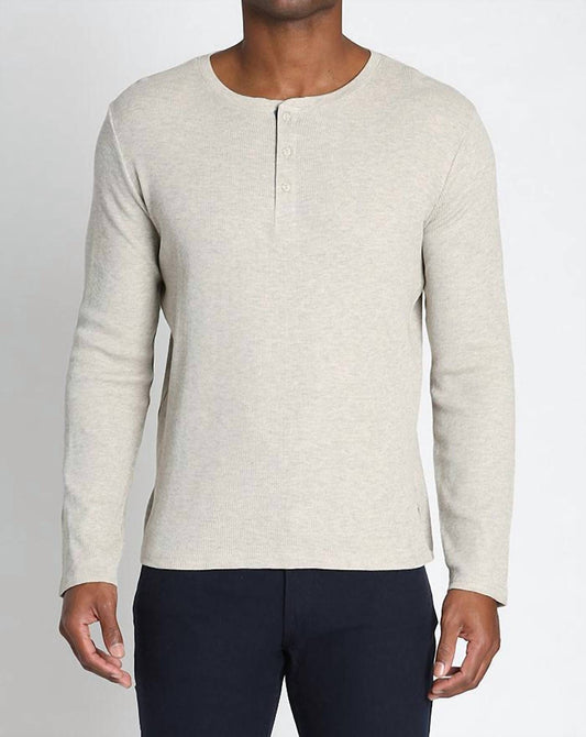 Jachs New York - Classic Waffle Henley Shirt