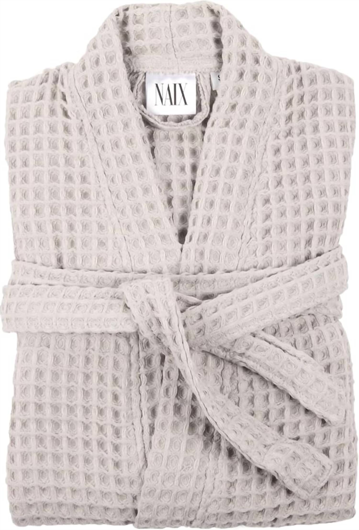 Naix - Unisex Shkoder Cotton Waffle Robe