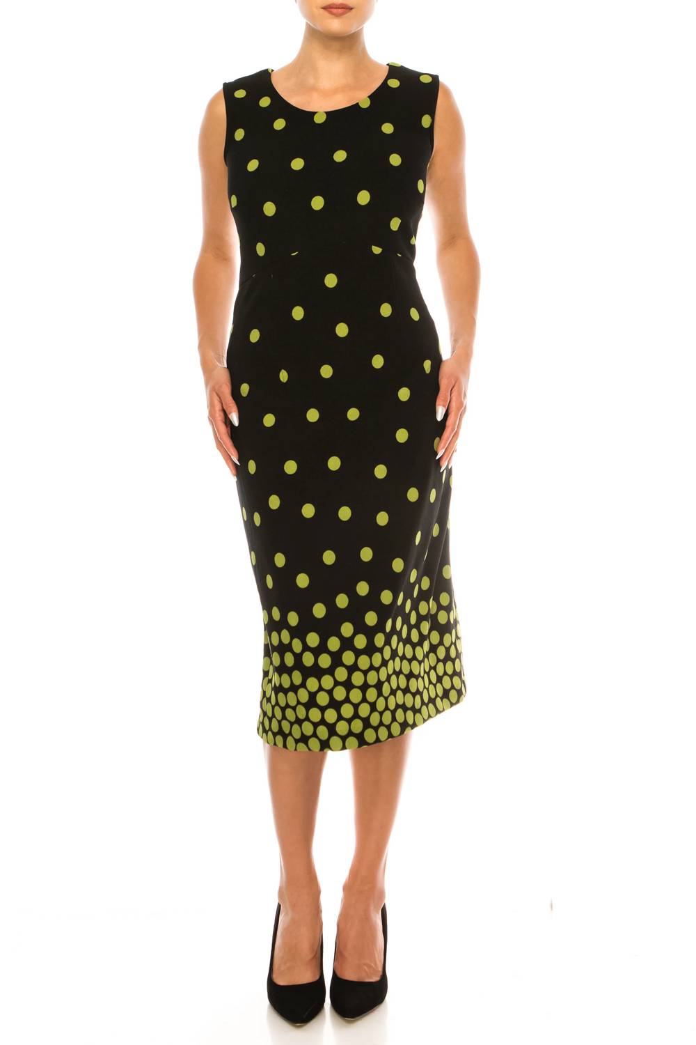 Maya Brooke - Polka Dot Two-piece Jacket Dress