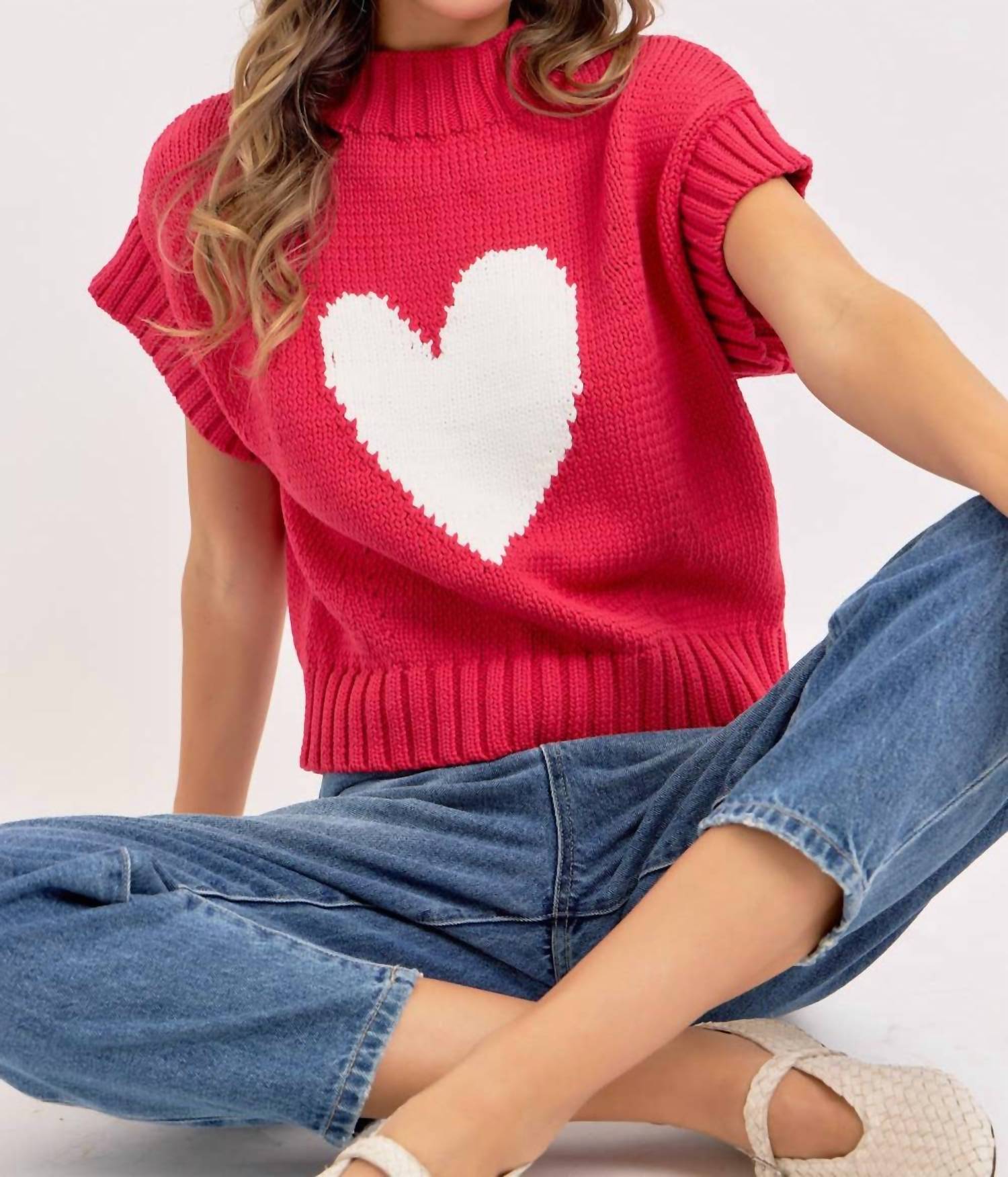 Sweet Lovely By Jen - VALENTINE HEART SWEATER