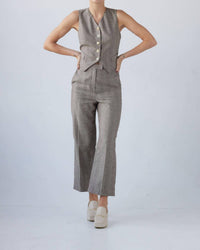 Rose Velvet - Piper Straight Leg Pants