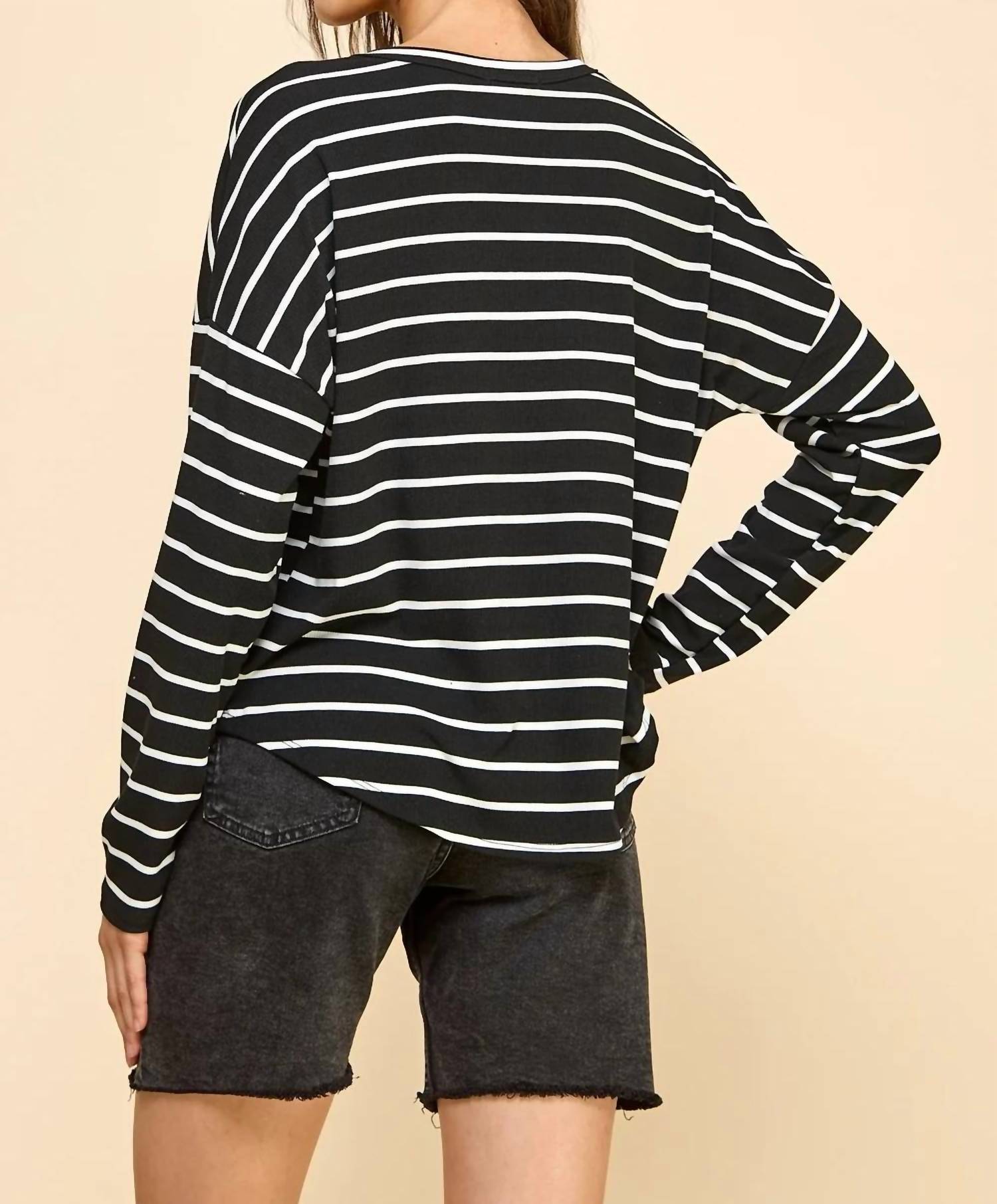 Les Amis - Basic Striped Top