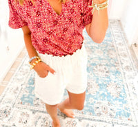 Fantastic Fawn - Twill Shorts With Trim