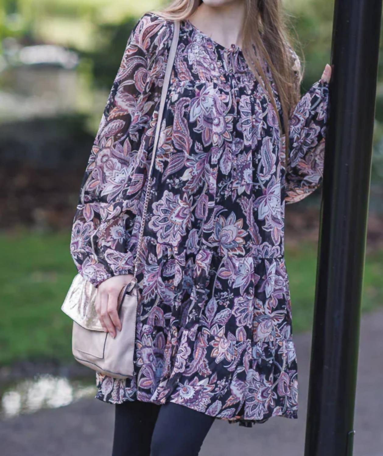 Papillon - Quinn Paisley Floral Babydoll Dress