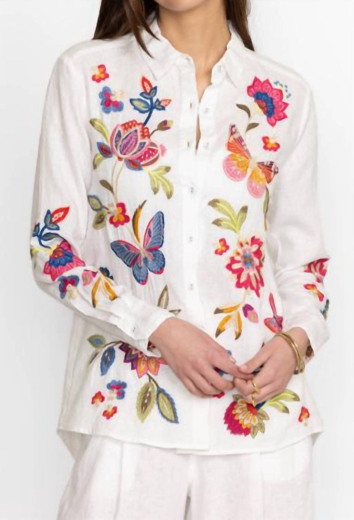 Johnny Was - Gracey Linen Oversized Shirt