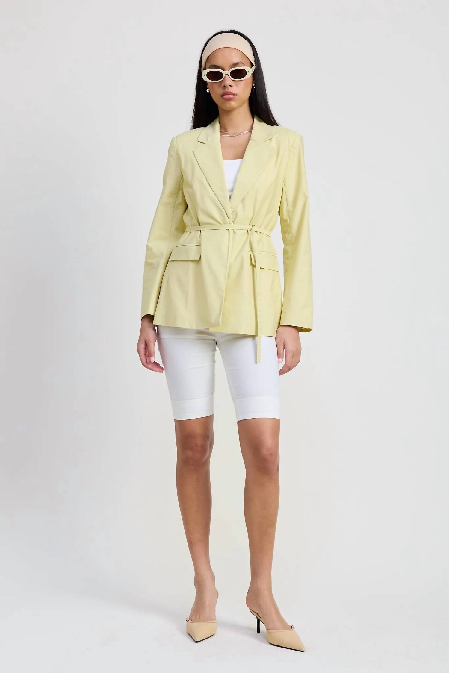 Emory Park - Self Belt Blazer