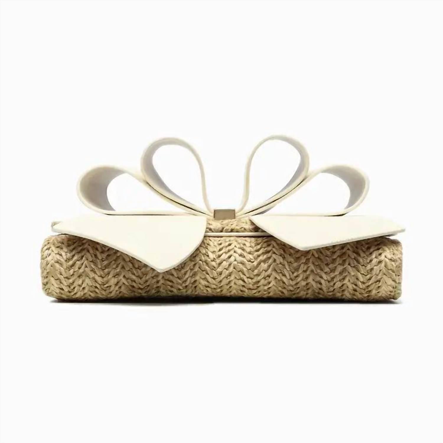 Like Dreams - Women's Bonnie Straw Wallet Bowtie Crossbody Bag