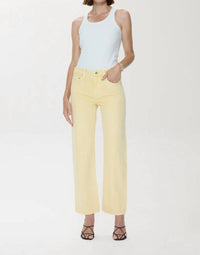 Pistola - Lexi Mid Rise Bowed Straight Jeans