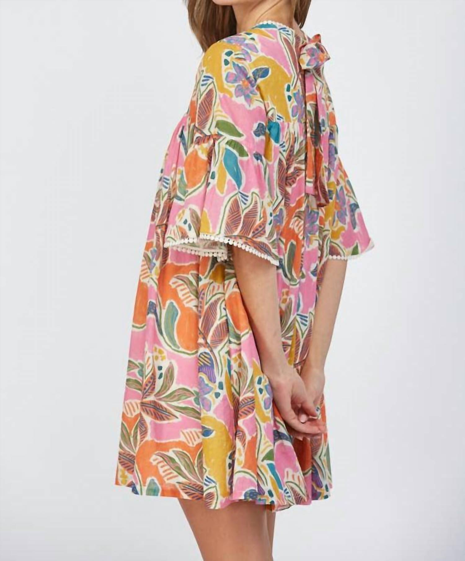 Fate Aria Mini Dress in multi - women's dress - view 6