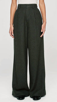 Dl1961 - Women'S - Denim Hepburn Wide Leg High Rise Pleated Pants