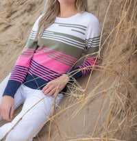 Marble - Striped Crewneck Sweater
