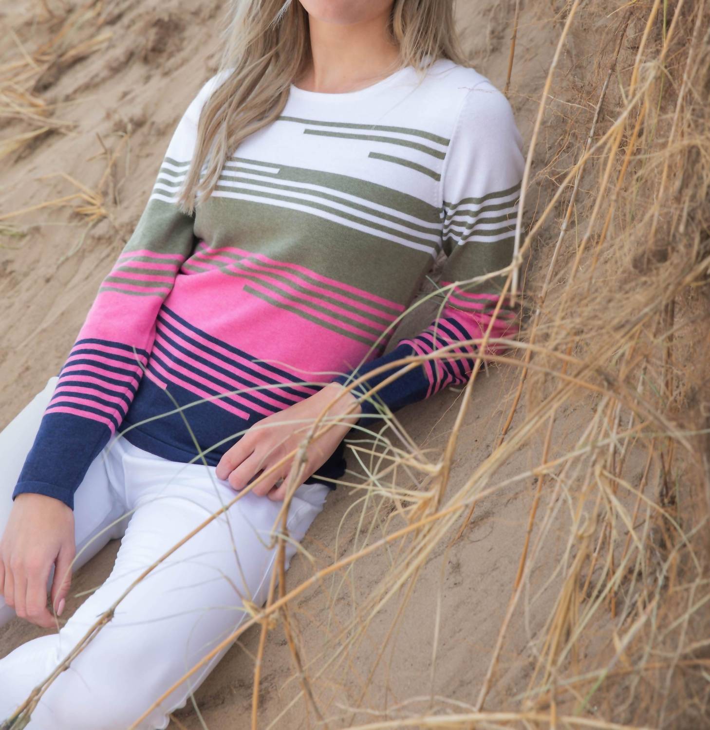 Marble - Striped Crewneck Sweater