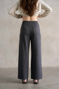 Elle Grey - Dani Elastic Waist Wide Classic Pants