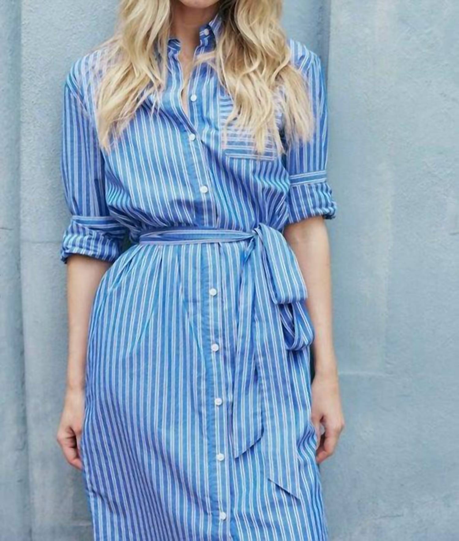 Southern Tide - Farren Striped Shirt Dress