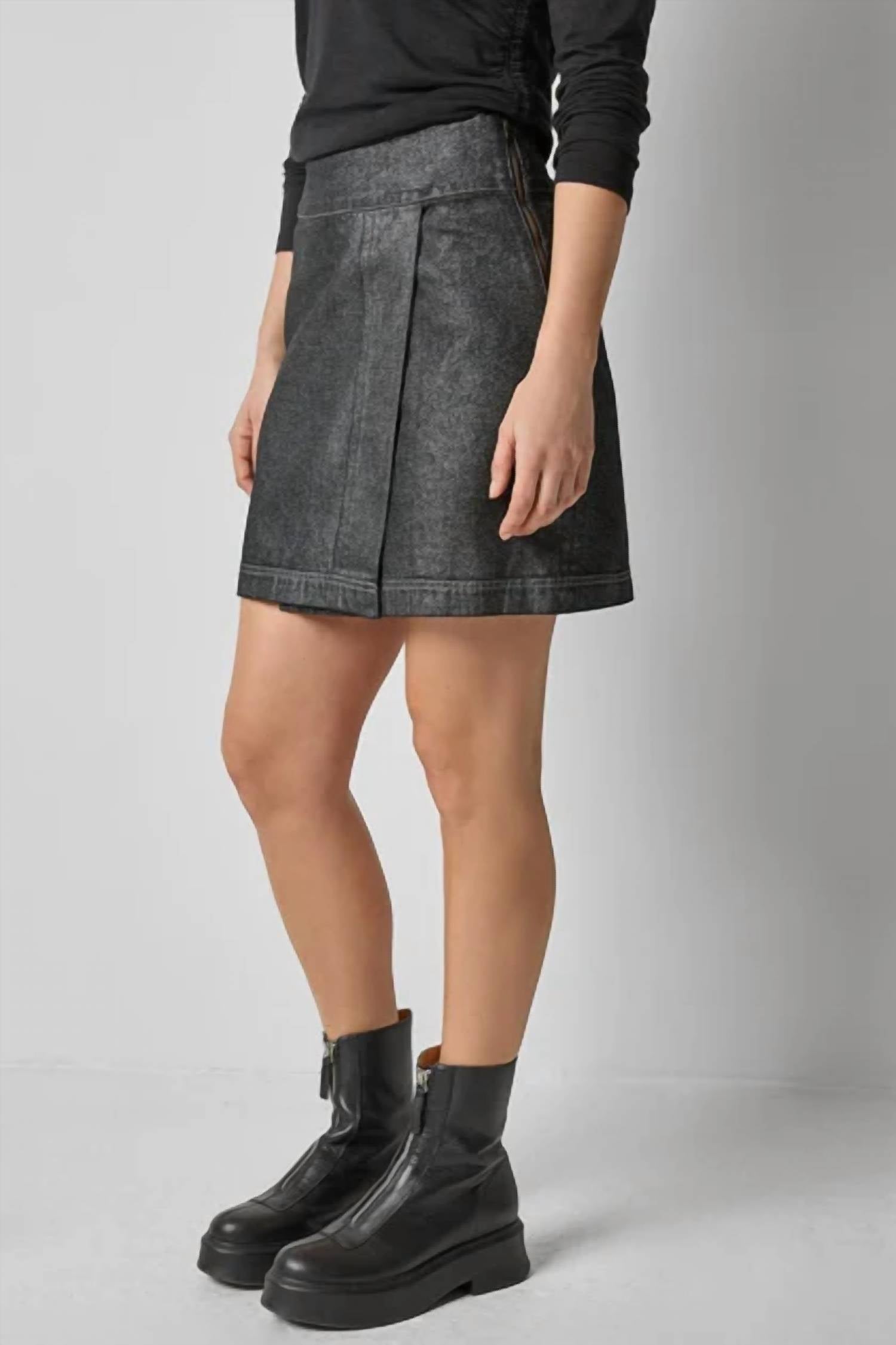 Lilla P - Metallic Mini Skirt