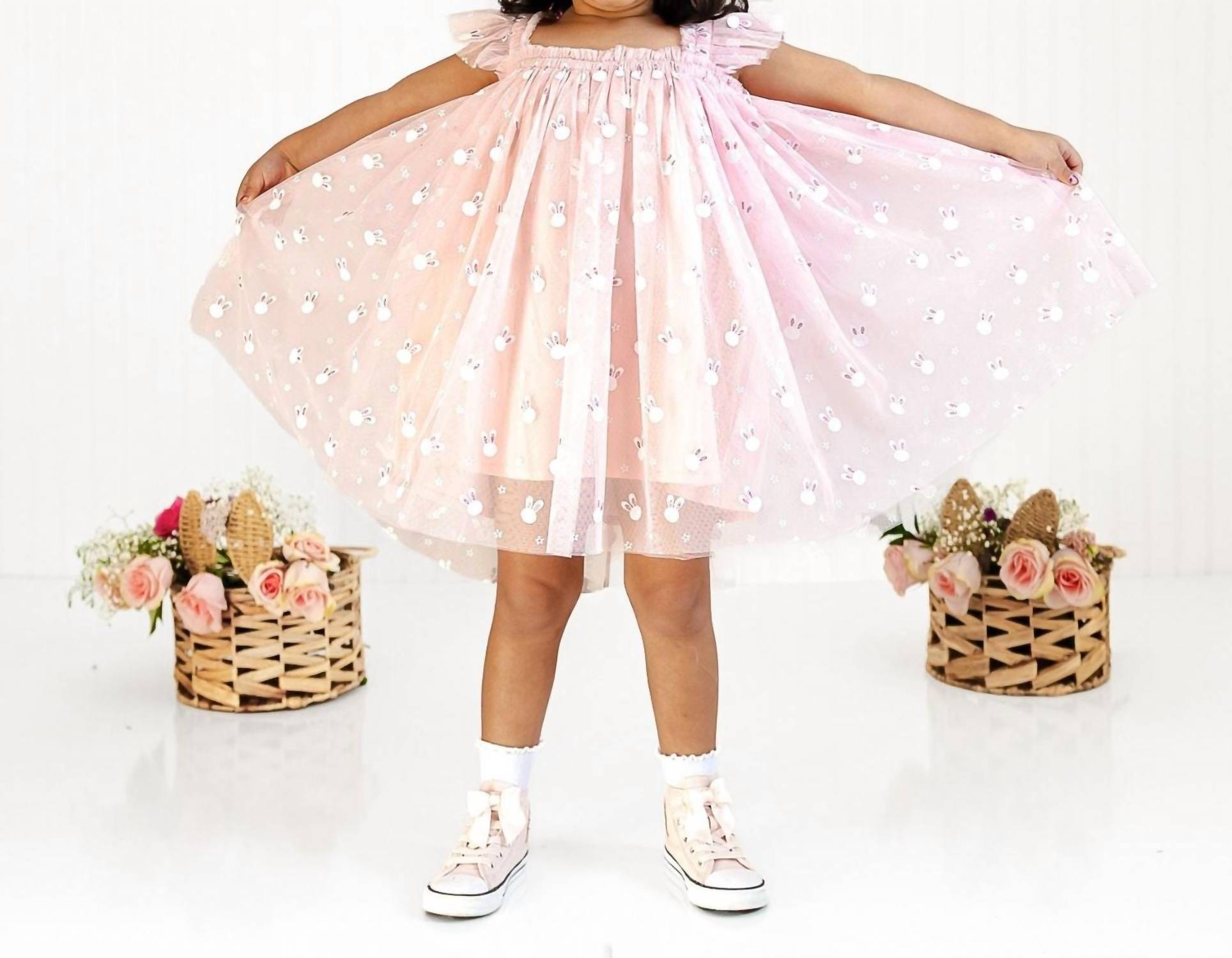 Sweet Wink - Little Bunny Easter Tulle Dress