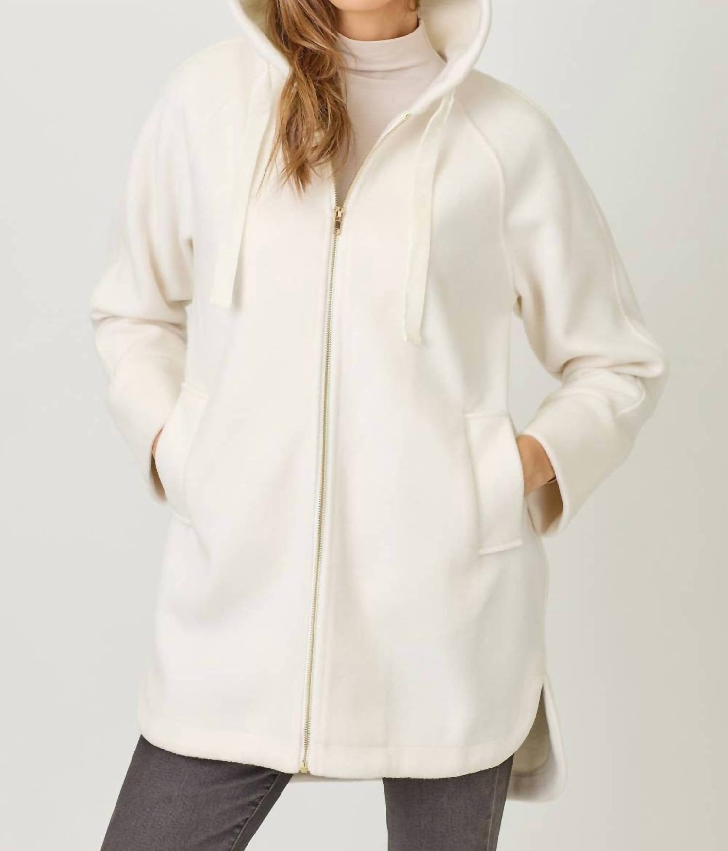 Mystree - Helen Hoodie Zip-Up Coat