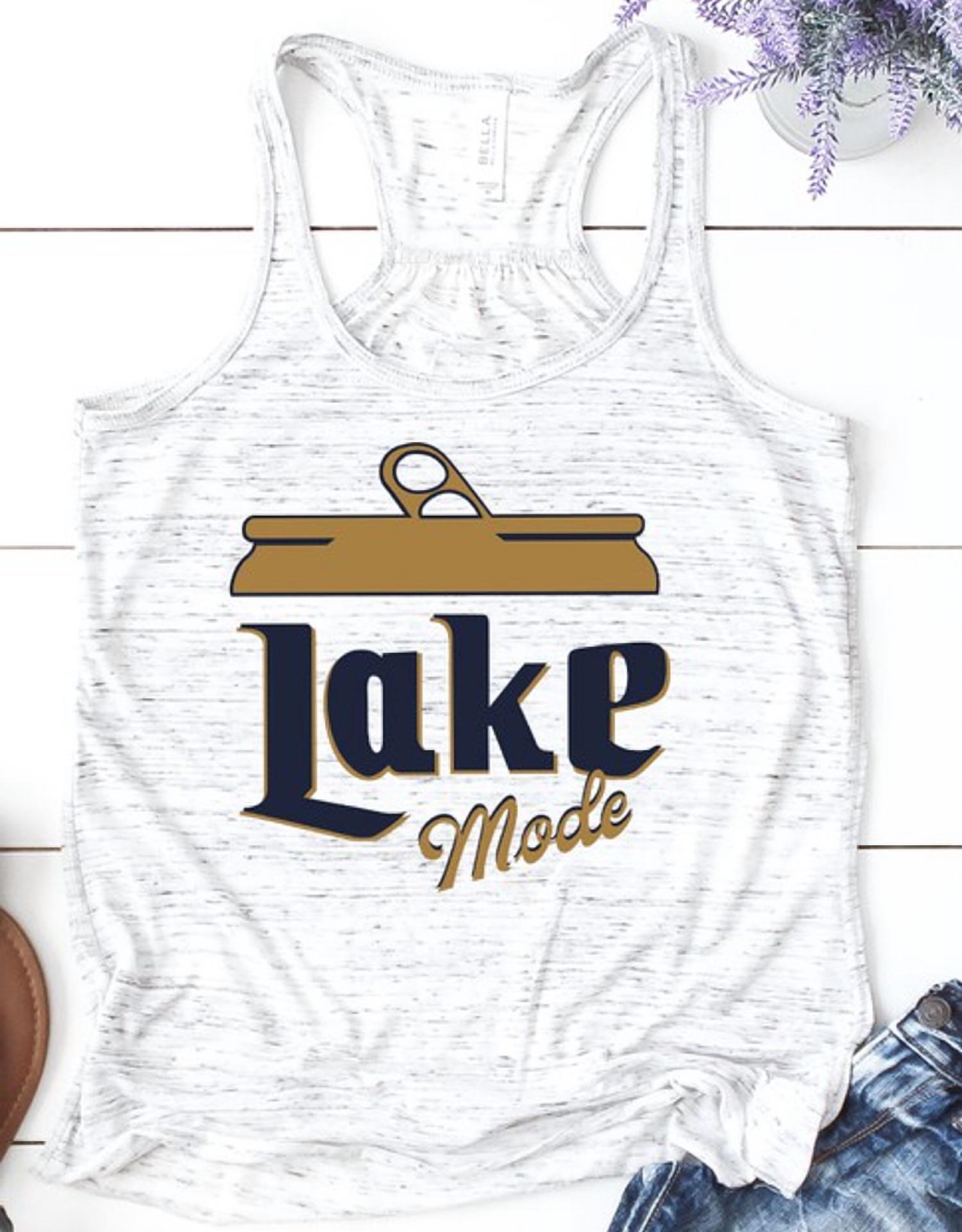 Bella + Canvas - Women's Lake Mode Beer Can Graphic Tank Top