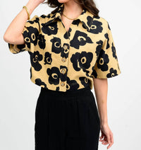 Ivy Jane - Crop Flower Shirt Jacket