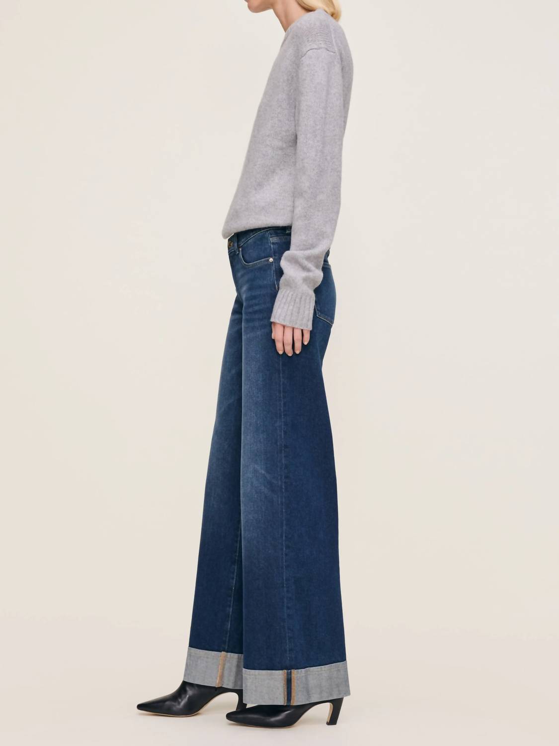 Dl1961 - Women'S - Hepburn Wide Leg Mid Rise Jeans