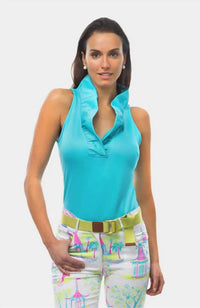 Gretchen Scott - RUFFNECK SLEEVELESS TOP
