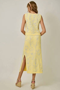 Mystree - Bloom Knit Midi Skirt