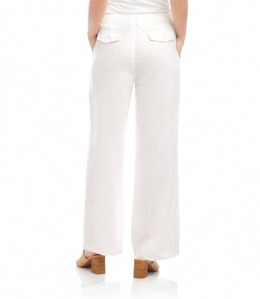 Karen Kane - Linen Wide-Leg Trousers