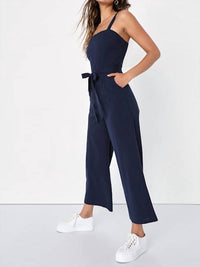 Lulus - Women's Lucky For Me Cotton Sleeveless Cropped Jumpsuit