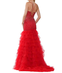 Colors Dress - Crimson Prom Dress