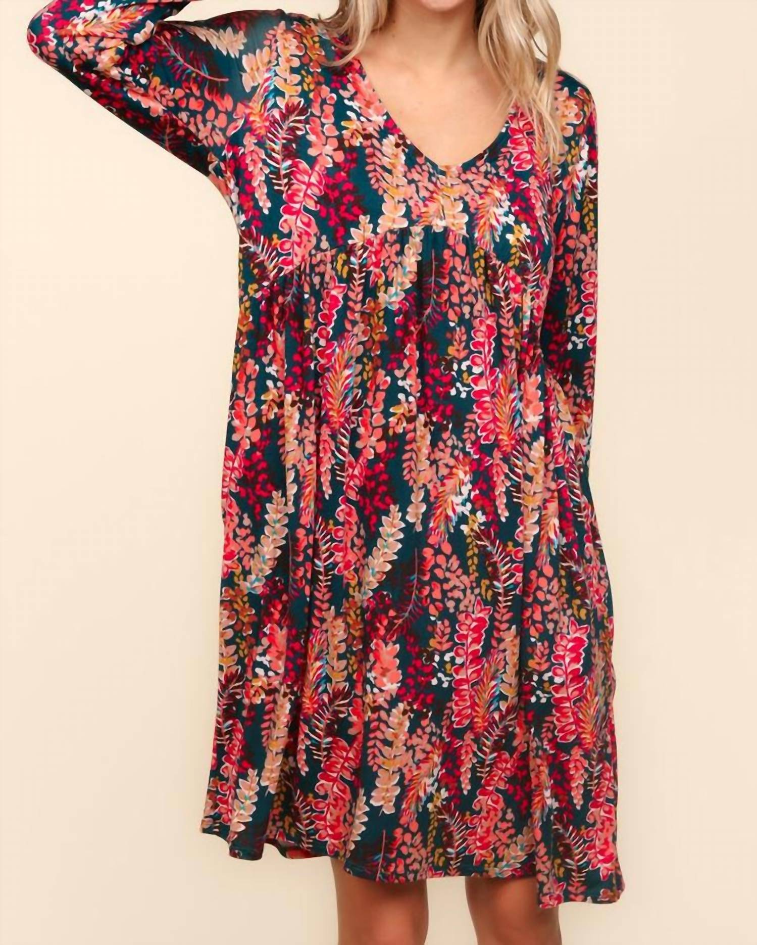 Haptics - Floral Babydoll Dress