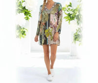 John Mark - French Market Embellished Tunic Top