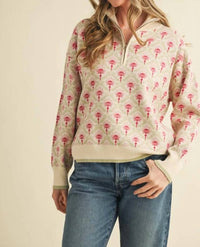 &Merci - Aspen Quarter Zip Sweater