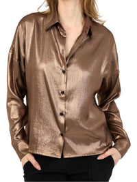 Hilton Hollis - Foiled Satin Blouse