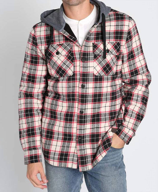 Jachs New York - Flannel Hooded Shirt Jacket