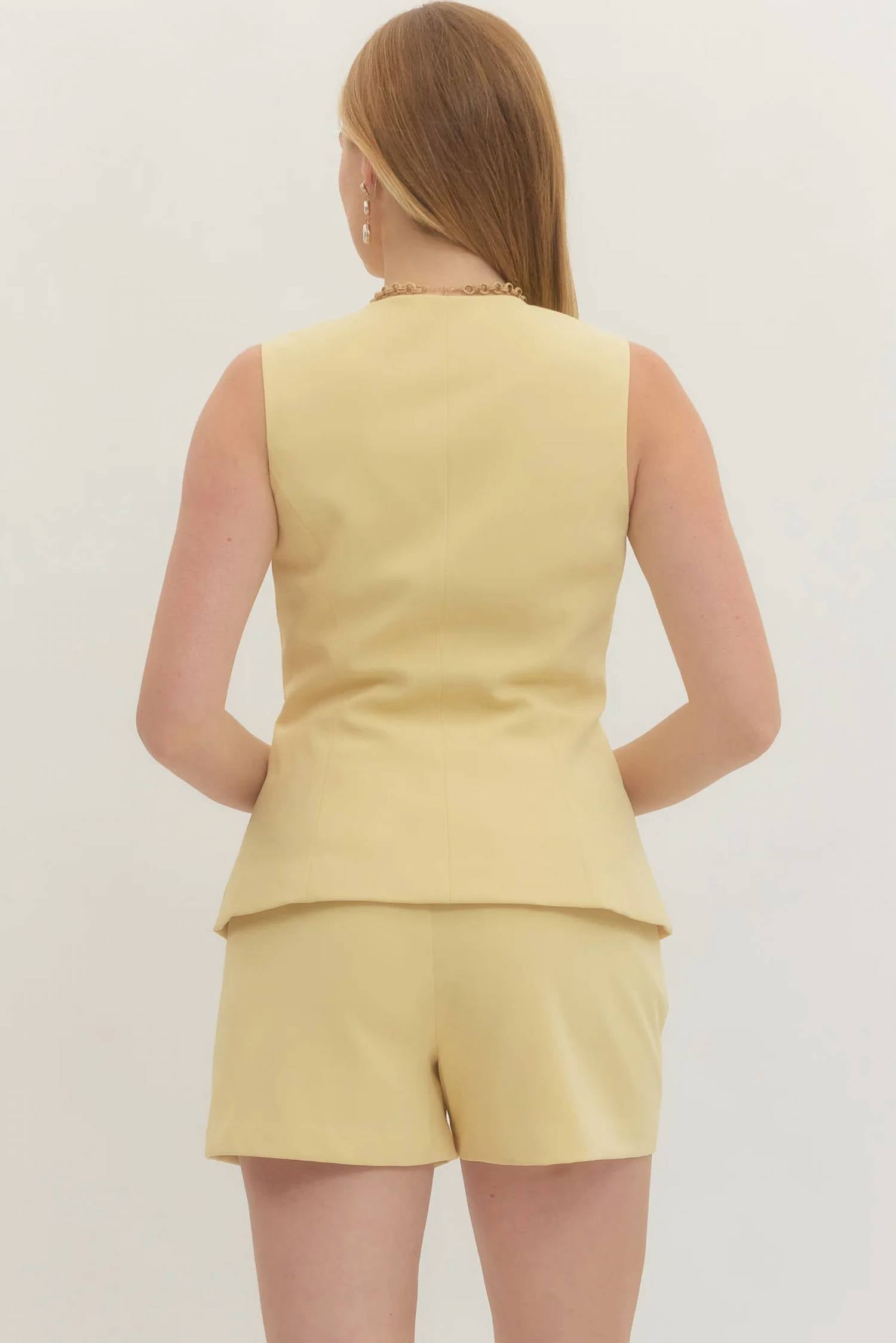 Entro - Lisboa Tailored Button Longline Vest