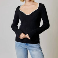 Dh New York - Sweetheart Long Sleeve Sweater