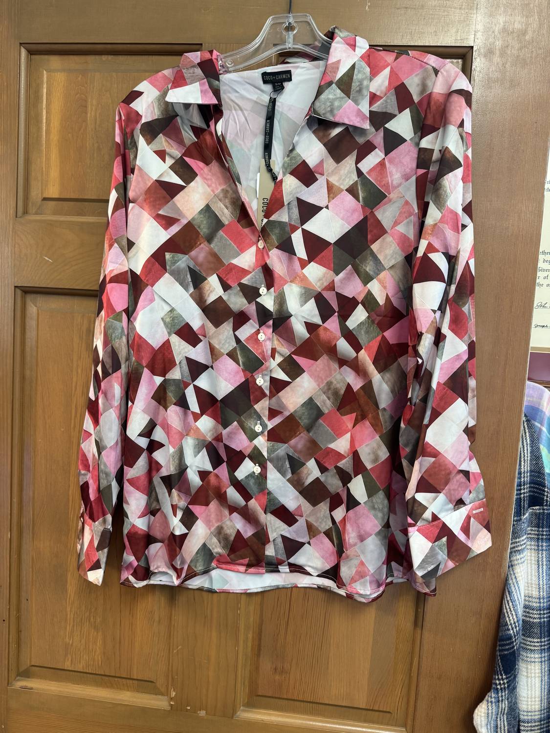 Coco + Carmen - Women's Satin Triangles Top