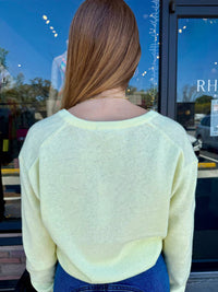 White + Warren - Rib Trim V-neck Sweater