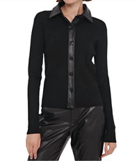 Toccin - Jordan Vegan Leather Rib Top