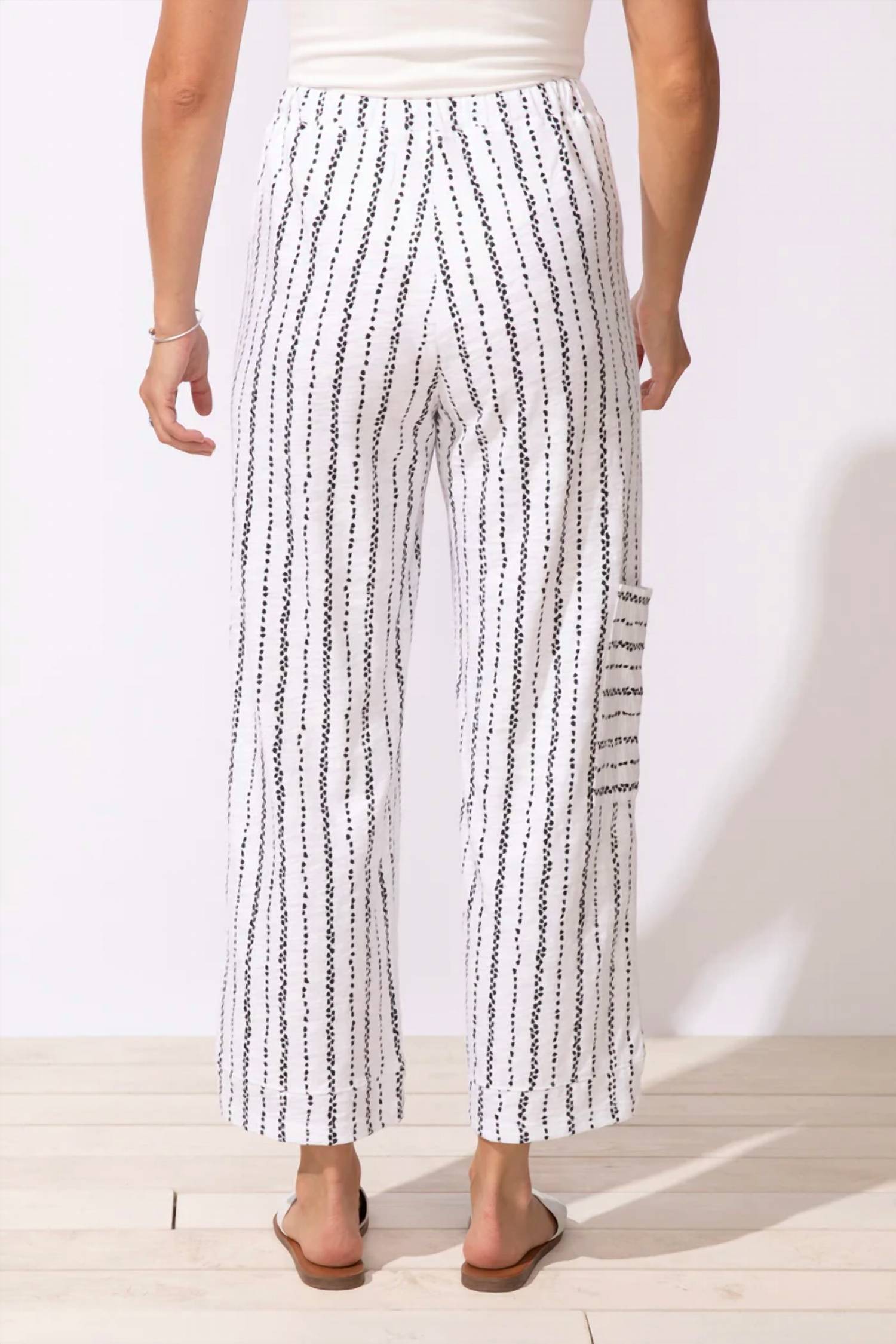 Escape - Driftwood Stripe J Pocket Flood Pant - Plus