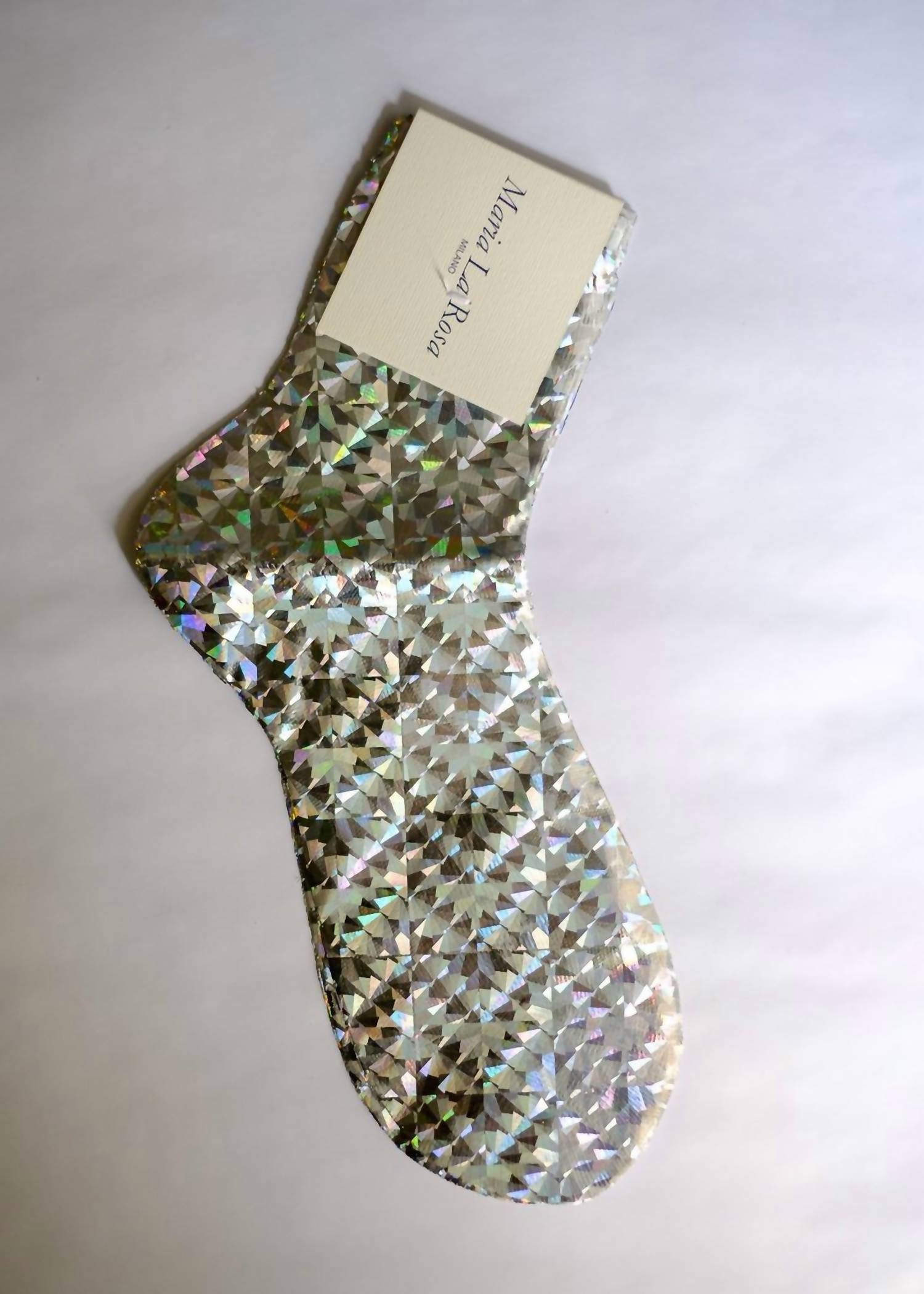 Maria La Rosa - Women's One Ribbed Laminated Socks