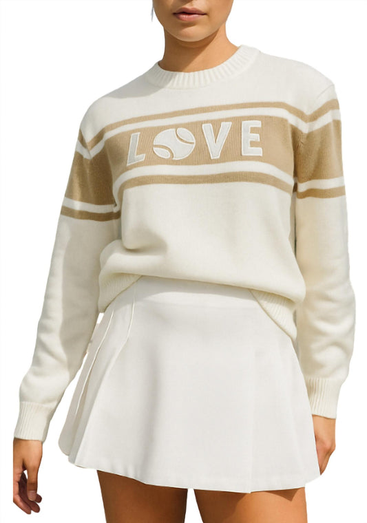 Runway Athletics - Tennis Love Round Neck Sweater