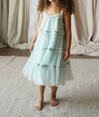Lepela - Girl's Wisteria Embellished Tulle Frill Dress